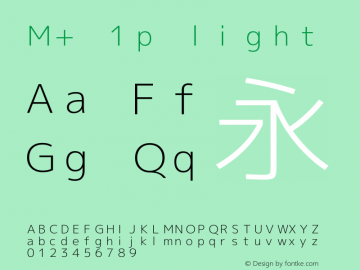 M+ 1p light 图片样张