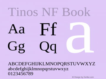 Tinos Nerd Font Complete Windows Compatible Version 1.23图片样张