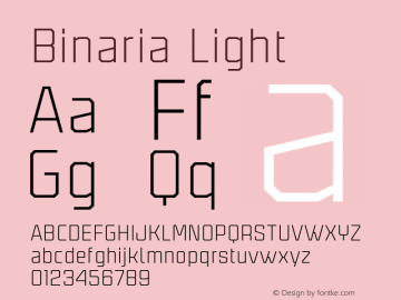 Binaria Light Version 001.001 ;YWFTv17图片样张