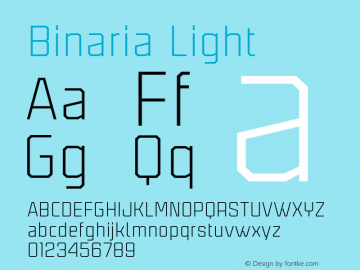 Binaria-Light Version 001.001 ;YWFTv17图片样张