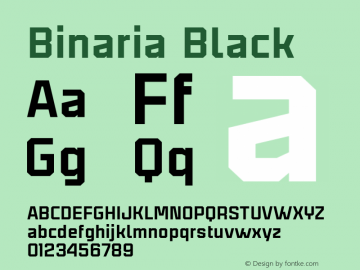 Binaria-Black Version 001.001 ;YWFTv17图片样张