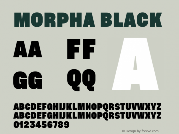 Morpha-Black 001.000 Font Sample