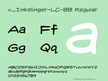 v_Inkslinger-LC-BB Version 1.0 Font Sample