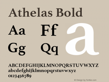 Athelas-Bold Version 1.001图片样张