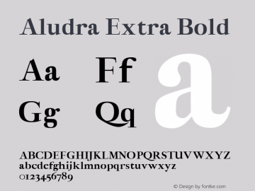 Aludra Extra Bold Version 1.0图片样张