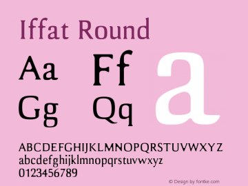 Iffat-Round 0.1.0 Font Sample