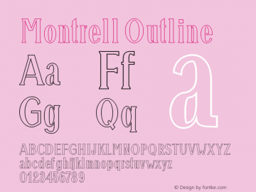 Montrell Outline Version 1.0图片样张