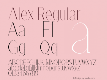 Alex Thin Version 1.0图片样张