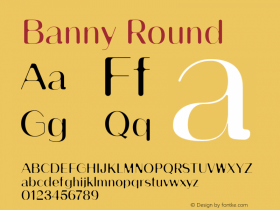 Banny-Round 0.1.0 Font Sample