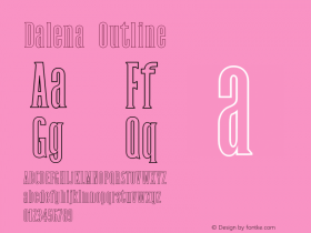 Dalena-Outline Version 1.0图片样张