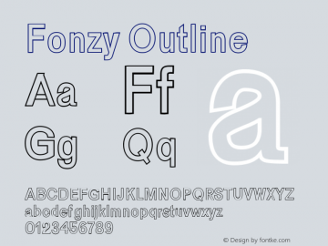 Fonzy Outline Version 1.0图片样张