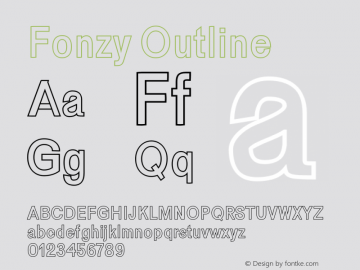 Fonzy Outline Version 1.0图片样张