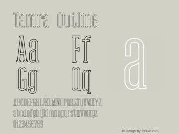 Tamra-Outline Version 1.0图片样张