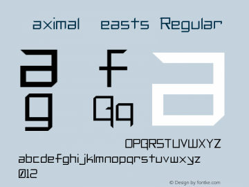 Maximal Beasts Regular Unknown Font Sample