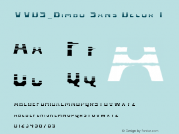 VVDS_Bimbo Sans Decor 1 Version 1.000 Font Sample