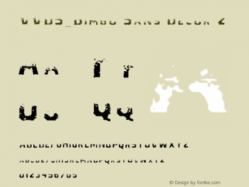VVDS_Bimbo Sans Decor 2 Version 1.000;PS 001.000;hotconv 1.0.88;makeotf.lib2.5.64775 Font Sample
