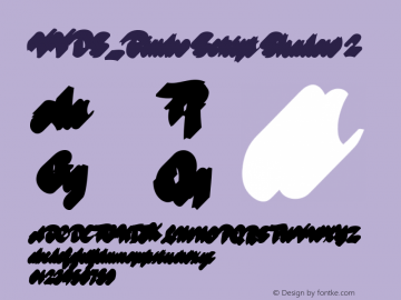 VVDS_Bimbo Script Shadow 2 Version 1.000;PS 001.000;hotconv 1.0.88;makeotf.lib2.5.64775 Font Sample