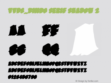 VVDS_Bimbo Serif Shadow 2 Version 1.000 Font Sample