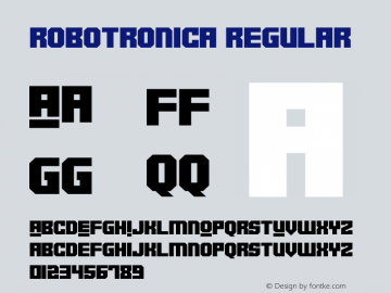 Robotronica Version 1.00 January 18, 2019, initial release图片样张