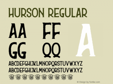 Hurson  Font Sample