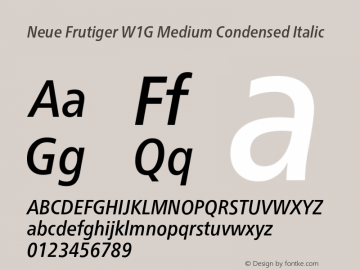 NeueFrutigerW1G-MedCondIta Version 2.000;com.myfonts.easy.linotype.neue-frutiger.w1g-condensed-medium-italic.wfkit2.version.48Vs图片样张