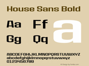 HouseSans-Bold Version 1.000;PS 001.000;hotconv 1.0.88;makeotf.lib2.5.64775;YWFTv17图片样张