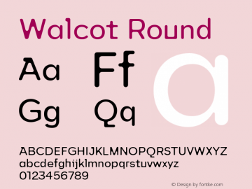 Walcot Round 0.1.0图片样张