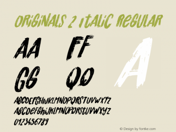 Originals2Italic-Regular Version 1.003;Fontself Maker 2.1.2图片样张