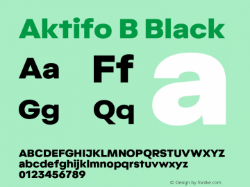 AktifoB-Black Version 1.000;PS 001.000;hotconv 1.0.88;makeotf.lib2.5.64775;YWFTv17 Font Sample