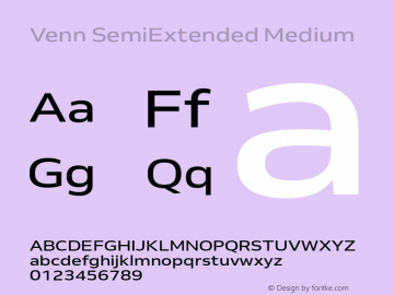 Venn-SemiExtendedMedium Version 1.000图片样张