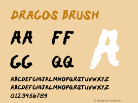 Dragos Version 001.000 Font Sample