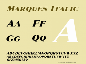 Marques Italic 1.000图片样张