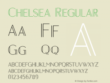 Chelsea Regular Version 1.000图片样张