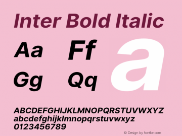 Inter Bold Italic 3.3;20b39288a图片样张