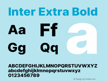 Inter Extra Bold 3.3;20b39288a图片样张