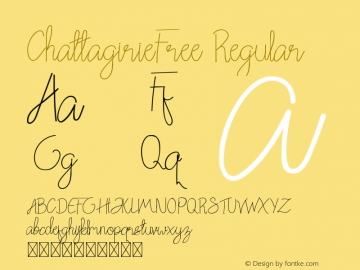 ChattagirieFree Version 1.002;Fontself Maker 3.1.1 Font Sample