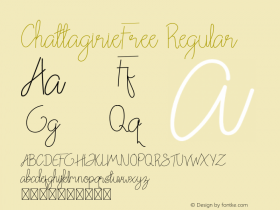 ChattagirieFree Version 1.002;Fontself Maker 3.1.1图片样张