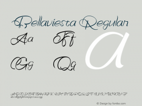 Bellaviesta 1.000 Font Sample