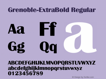 Grenoble-ExtraBold Regular 001.001图片样张