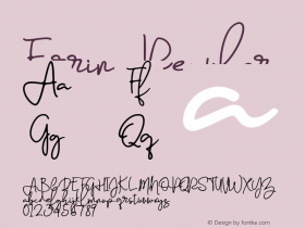 Farrina Version 1.00;February 5, 2019;FontCreator 11.5.0.2430 64-bit Font Sample