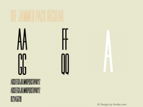 HFF Jammed Pack 2.019 | Free for personal, private and non-commercial use | fontfun@gmail.com Font Sample