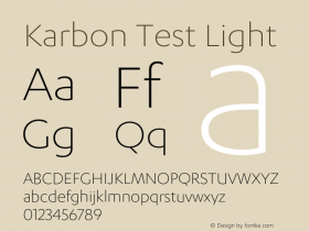 Karbon Light Test Regular Version 1.1图片样张