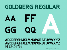GOLDBERG Version 1.00;February 13, 2019;FontCreator 11.5.0.2430 64-bit Font Sample