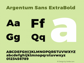 Argentum Sans ExtraBold Version 5.001;February 15, 2019;FontCreator 11.5.0.2425 64-bit Font Sample