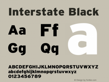 Interstate-Black Version 1.000;PS 001.000;hotconv 1.0.38图片样张