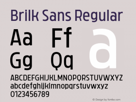 BrilkSans-Regular Version 1.000;YWFTv17图片样张