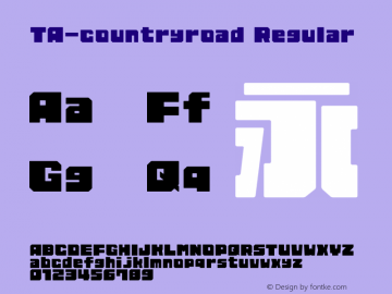 TA-countryroad Version 3.00图片样张