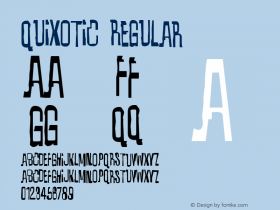 Quixotic Regular OTF 3.000;PS 001.001;Core 1.0.29 Font Sample
