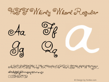 HFF Whirly Whorl 2.019 | Free for personal, private and non-commercial use | fontfun@gmail.com Font Sample