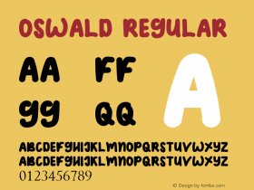 OSWALD Version 1.00;February 13, 2019;FontCreator 11.5.0.2430 64-bit Font Sample